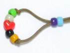 Salvation Bracelet 30 Red Heart Crayon Lime Dark Khaki Cotton